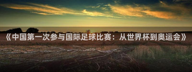 世界杯预选赛亚洲：《中国第一次参与国际足球比赛：从世界杯到奥运会》